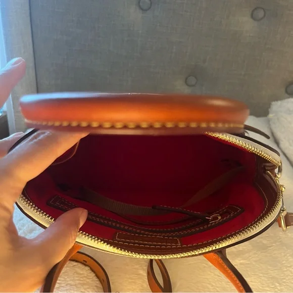 Dooney & Bourke Gretta Domed Satchel in Bone. - Picture 4 of 15